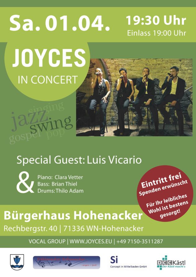 JOYCES in CONCERT @ Bürgerhaus Hohenacker | Waiblingen | Baden-Württemberg | Deutschland